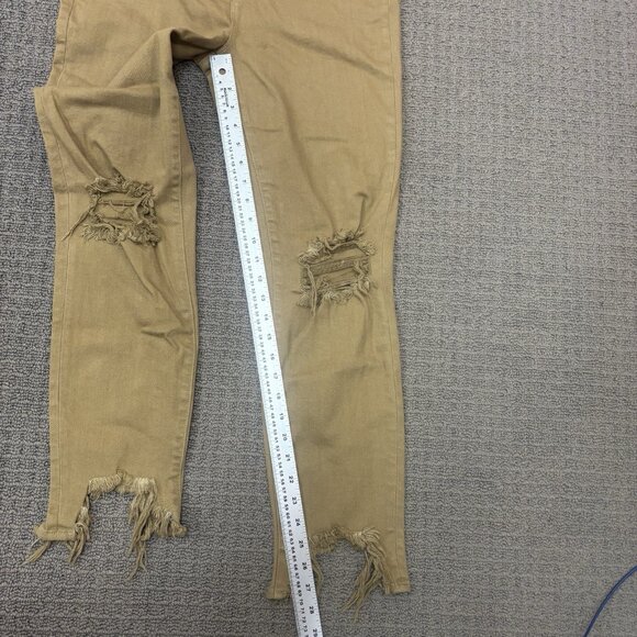 L'Agence Jeans 29 Distressed Frayed Raw Hem High Rise Skinny Stretch Everday - Picture 7 of 8